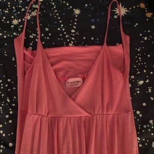 Michael Stars pink shiny strapped dress